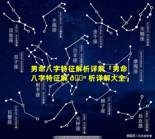 男命八字特征解析详解「男命八字特征解 🌺 析详解大全」